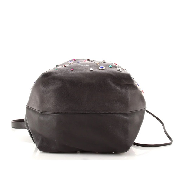 🔥🔥🔥🔥YSL Black Gem Stud Embellished Teddy Bucket Bag🔥🔥🔥🔥 - Picture 4 of 6